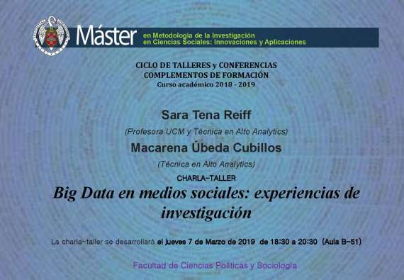 Big Data en medios sociales: experiencias de investigación